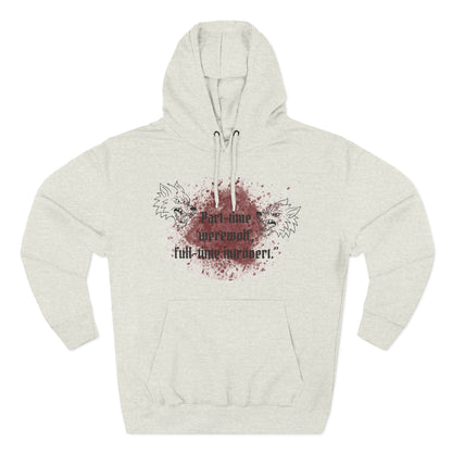 Casual Fleece Hoodie for Fun-Loving Werewolf Enthusiasts