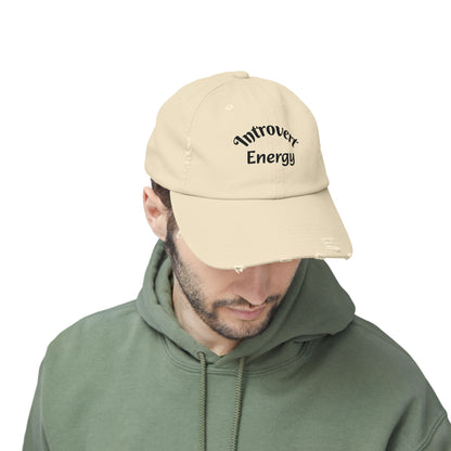 Distressed Cap - Introvert Energy Hat