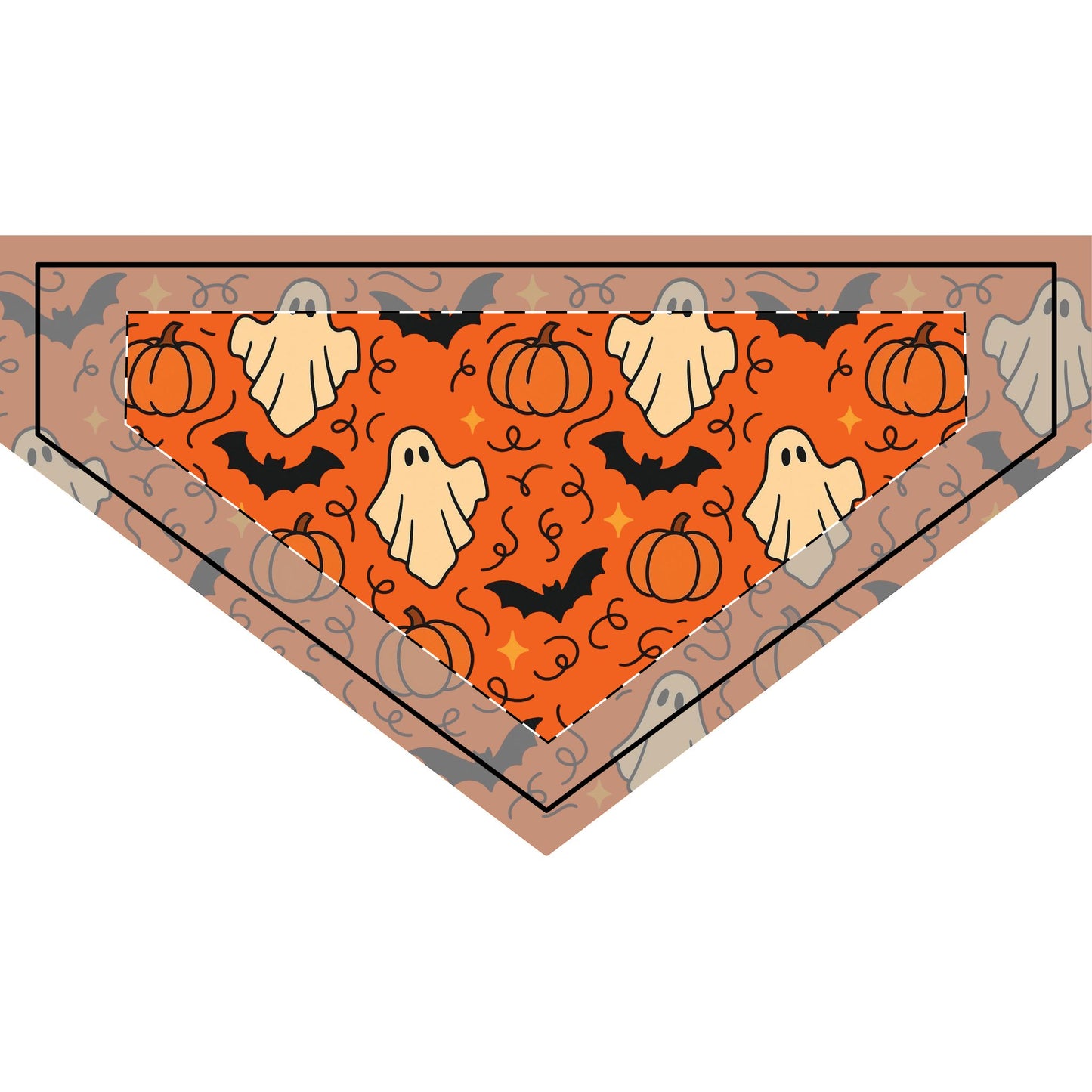 Spooktacular Halloween Clip-on Pet Bandana