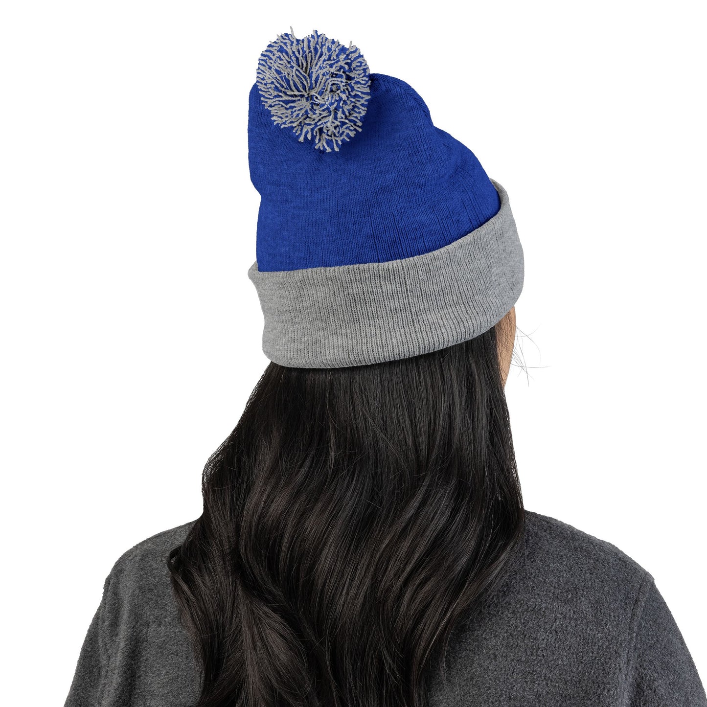 Resting Witch Face Activated Pom-Pom Knit Cap