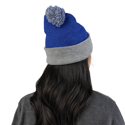 Resting Witch Face Activated Pom-Pom Knit Cap