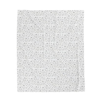Cozy Ghost Velveteen Plush Blanket
