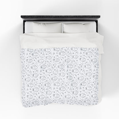 Cozy Ghost Velveteen Plush Blanket