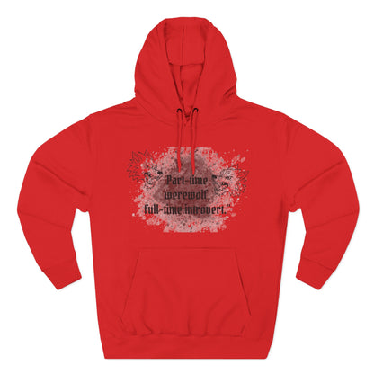 Casual Fleece Hoodie for Fun-Loving Werewolf Enthusiasts