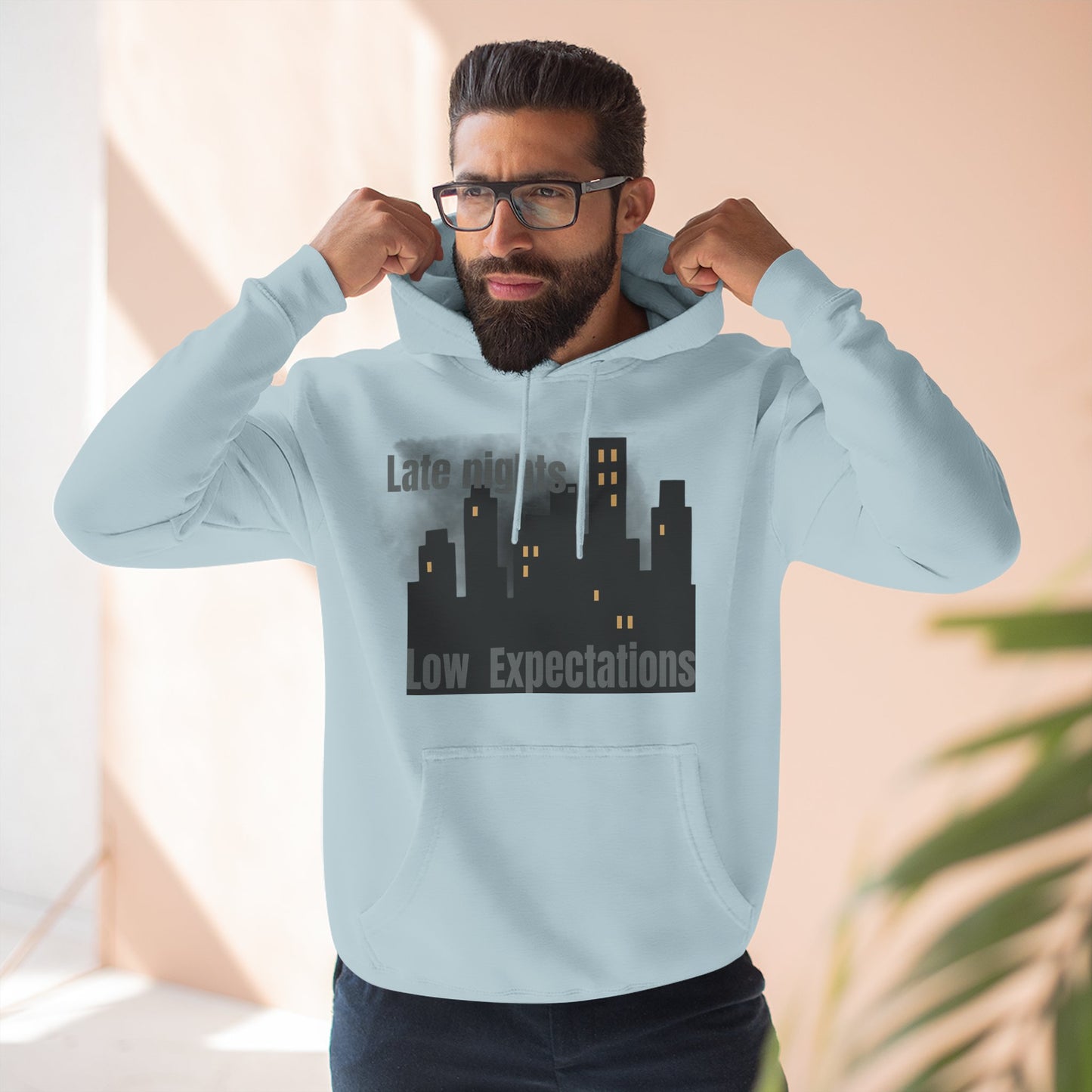 Late Night Vibes Fleece Hoodie