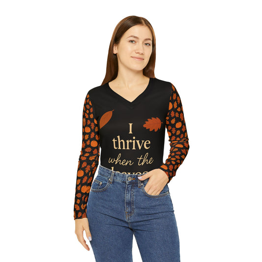 Autumn V-Neck Shirt, Fall Fashion