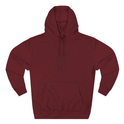 Floral Inspirational Hoodie, Cozy Fleece Pullover