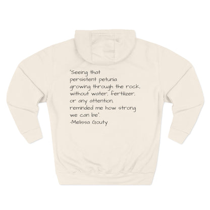 Floral Inspirational Hoodie, Cozy Fleece Pullover
