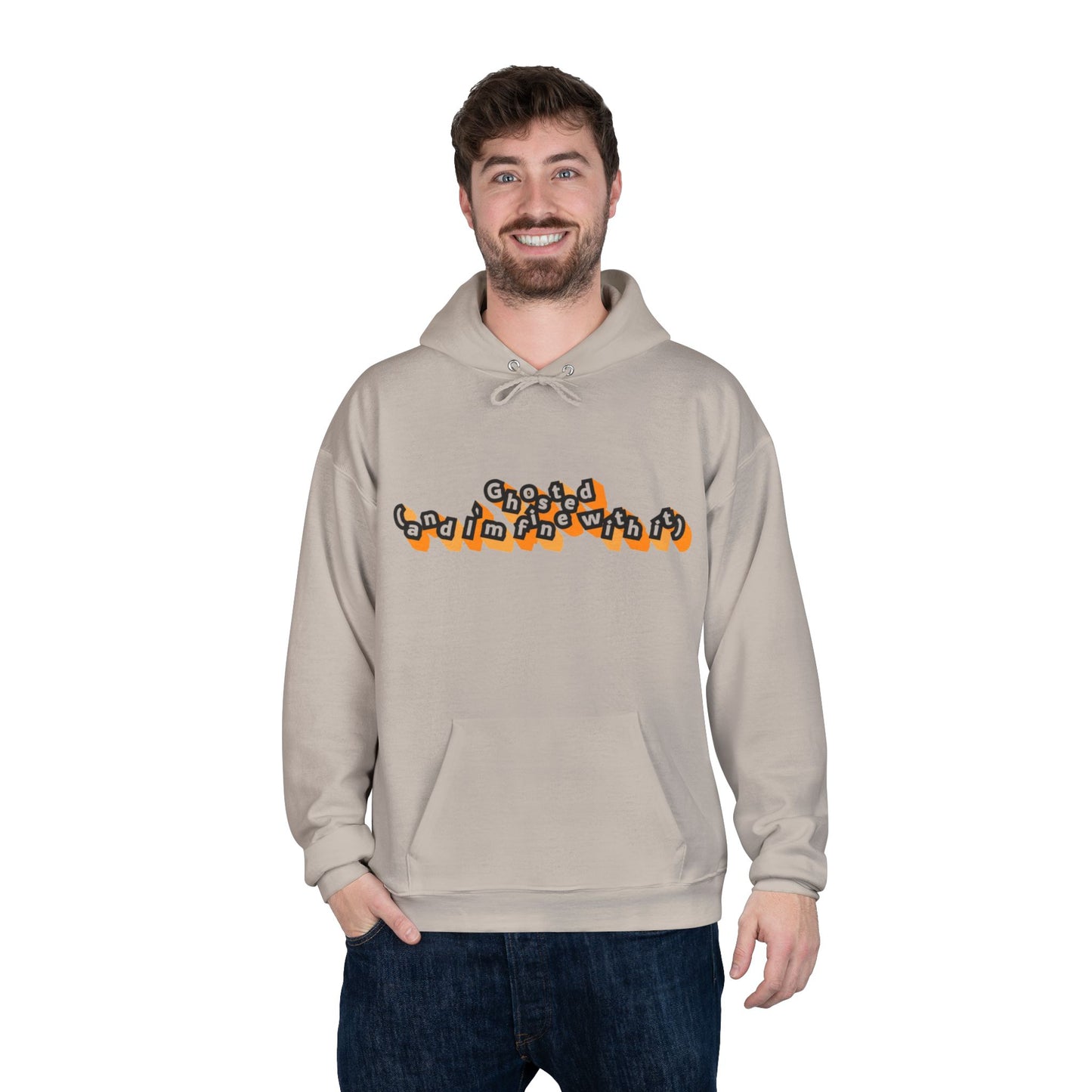 Eco-Friendly Graphic Hoodie Ghosted and I'm Fine With It
