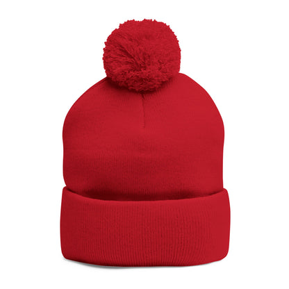 Resting Witch Face Activated Pom-Pom Knit Cap