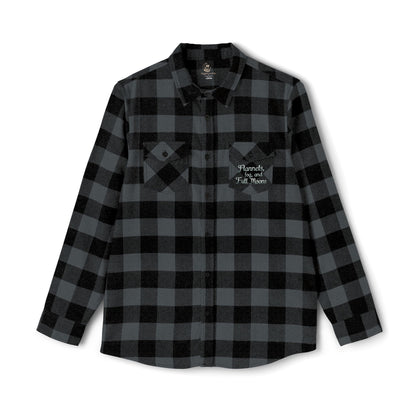 Cozy Flannel Shirt for Autumn Vibes, Flannels Fog and Full Moons
