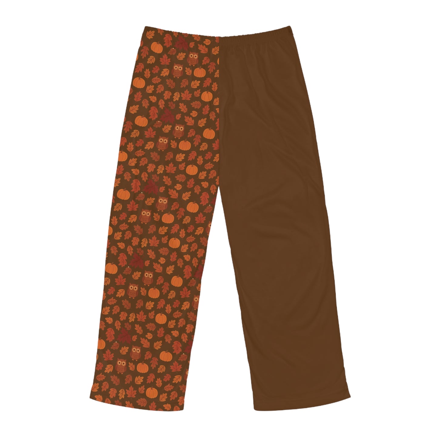 Cozy Men's Pajama Pants - Autumn Owl Print