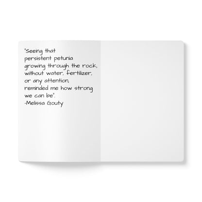 Softcover Journal with Inspirational Quote | Green Petunia Design