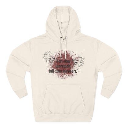 Casual Fleece Hoodie for Fun-Loving Werewolf Enthusiasts