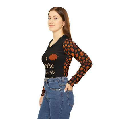 Autumn V-Neck Shirt, Fall Fashion
