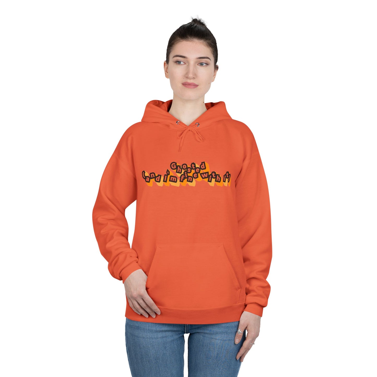 Eco-Friendly Graphic Hoodie Ghosted and I'm Fine With It