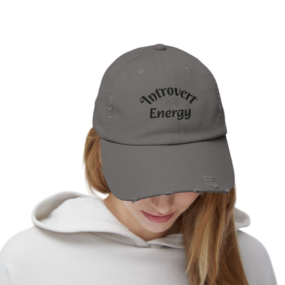 Distressed Cap - Introvert Energy Hat