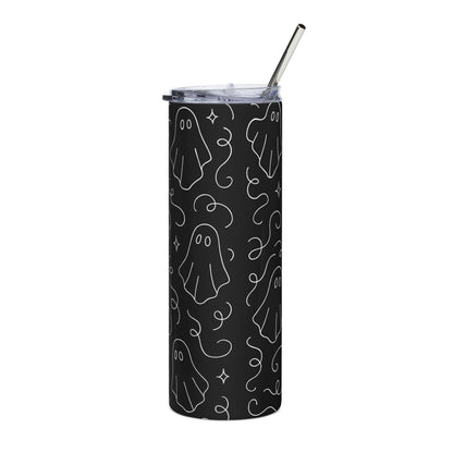 Spooky Ghost Stainless Steel Tumbler, 20oz