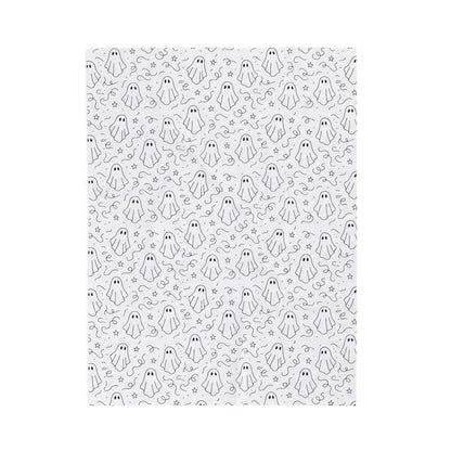 Cozy Ghost Velveteen Plush Blanket